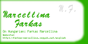 marcellina farkas business card
